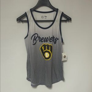 Brewers Women's Gray Tank Top